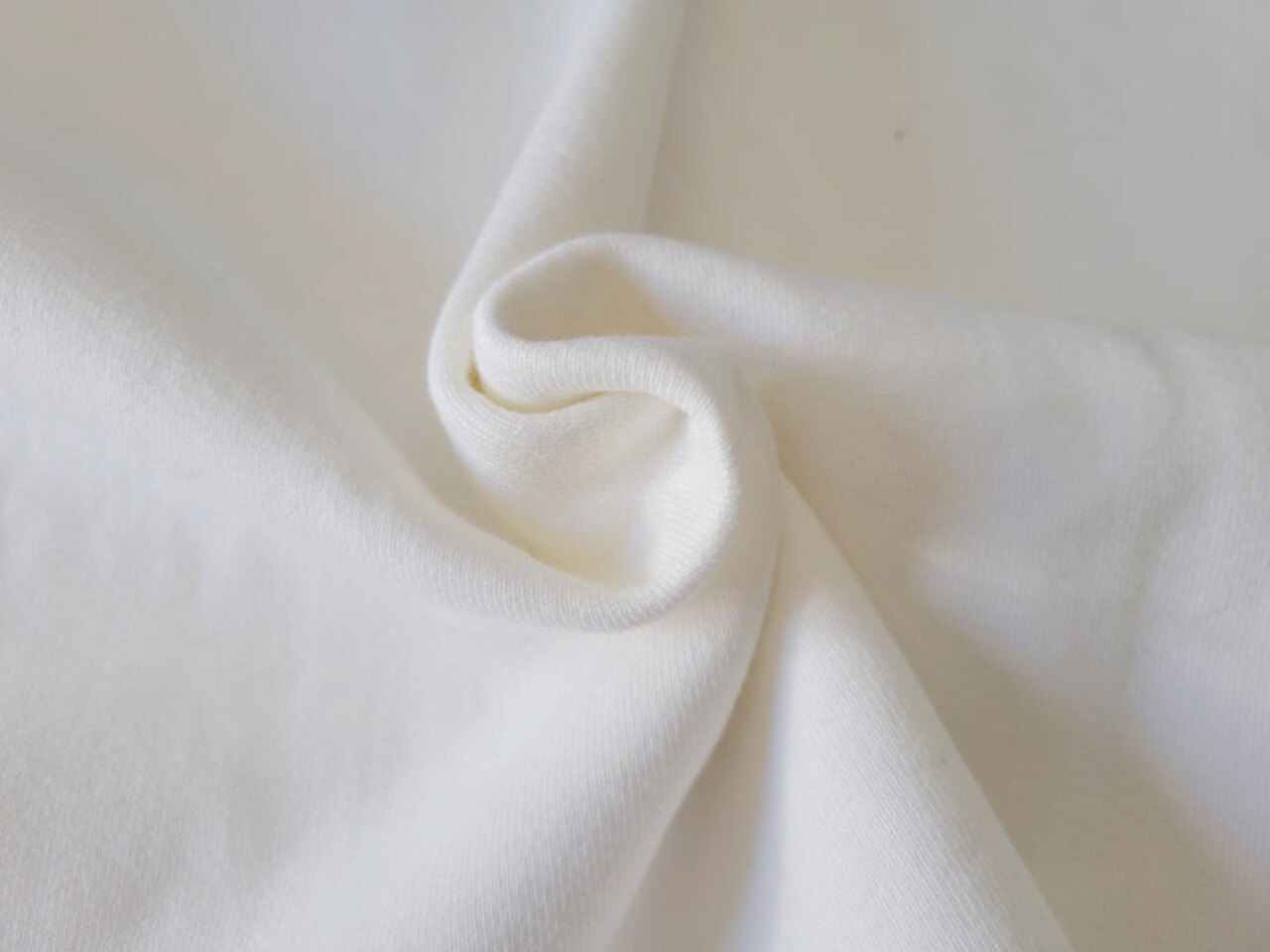1 Yard Off White Cotton Sweatshirt Fleece Knit Fabric for Hoodies and Cold-Weather